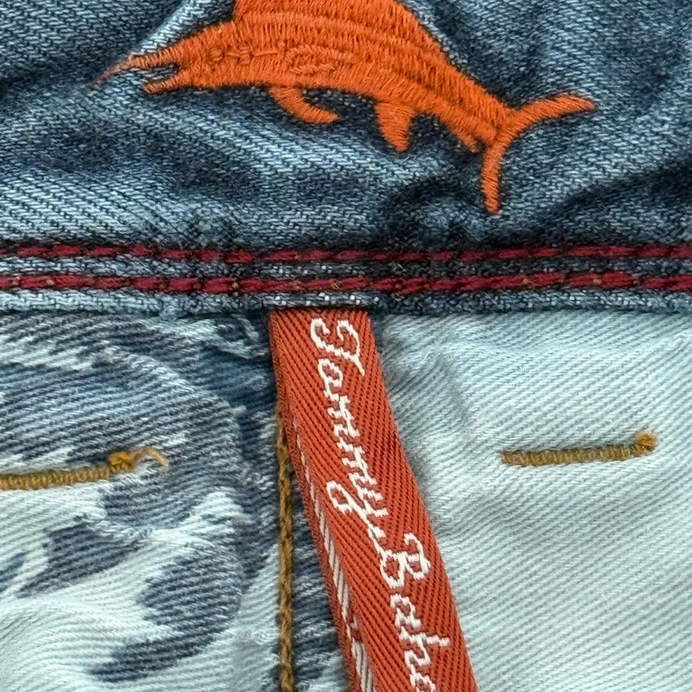 Tommy Bahama Sand Drifter Authentic Straight‎ Leg Stretch Jeans Mens 32x33 Blue